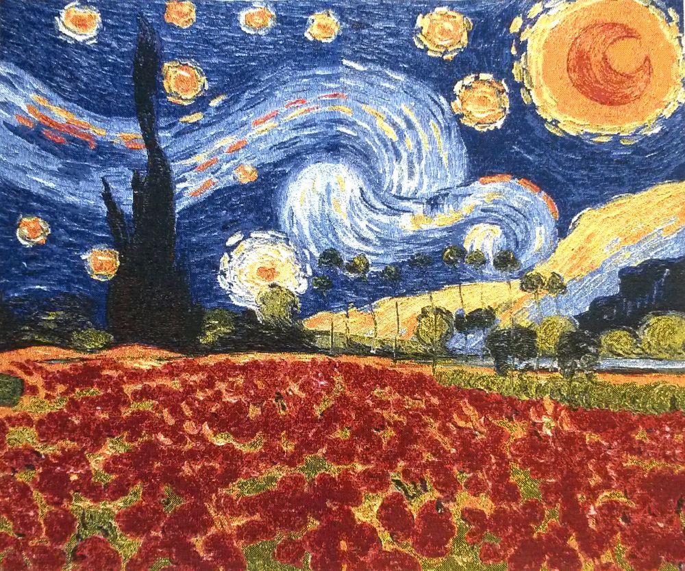 Ван Гог звёздная ночь маки